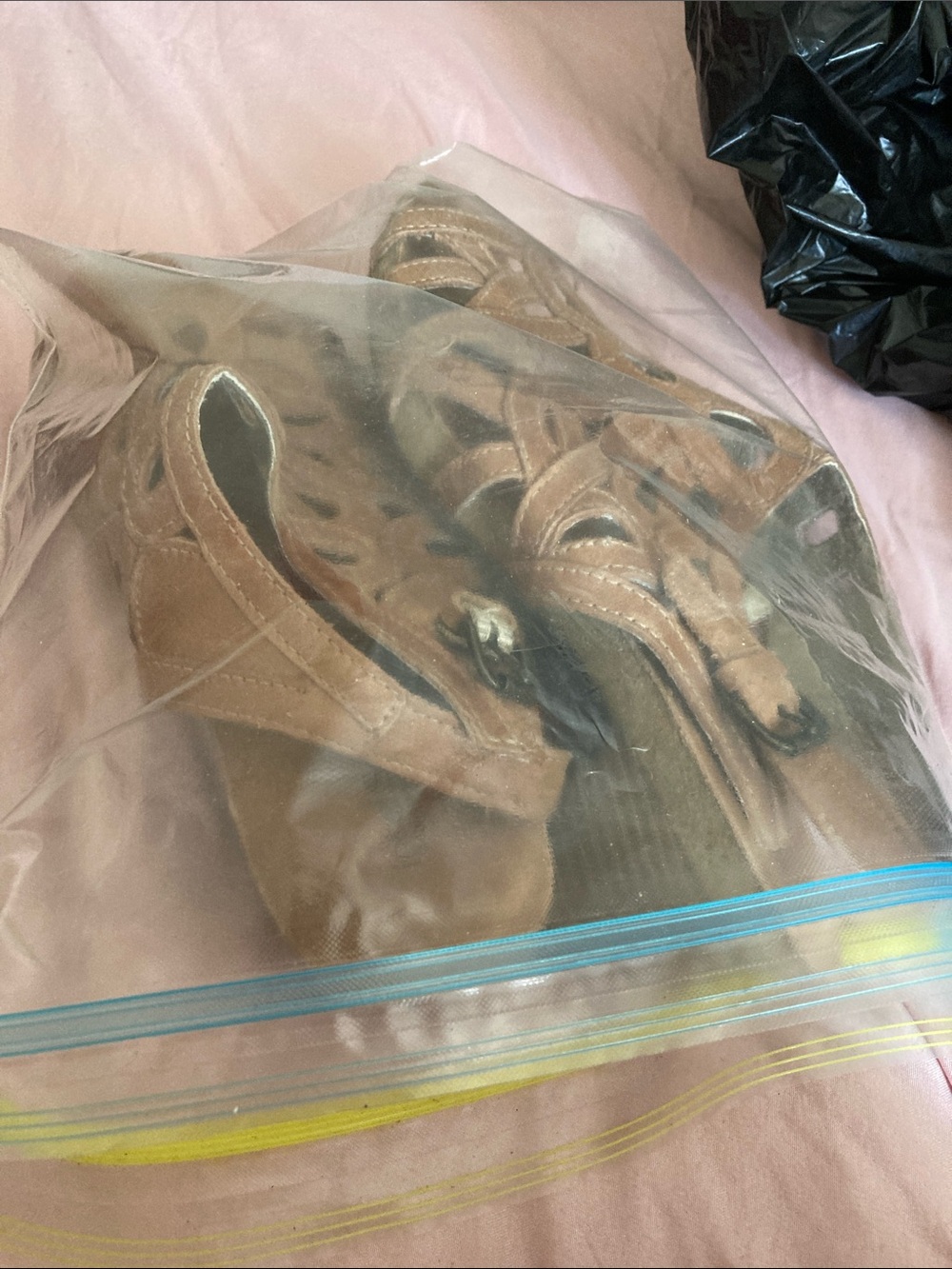 Women's Brown Strappy Buckle Sandals